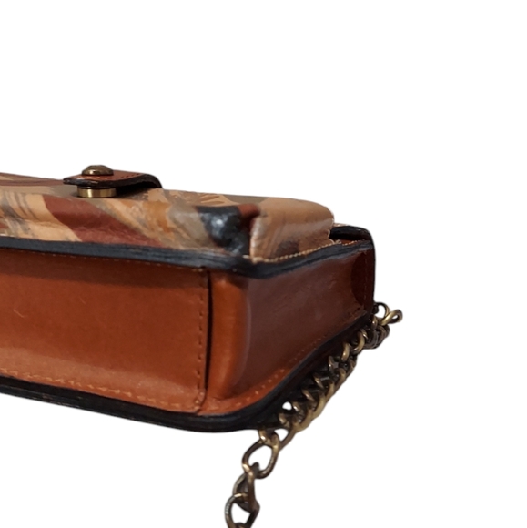 Patricia Nash Mini Camo Leather Crossbody Bag Very Gently Loved - Picture 9 of 12